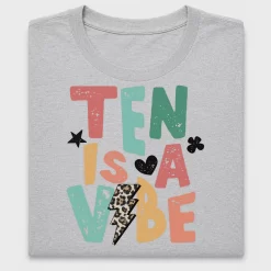 Ten Is Awesome DTF Transfer