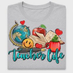 Teacher Life DTF Transfer Design