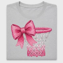 Pink Crochet Basketball Hoop DTF Transfer