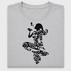 Mermaid Silhouette Floral DTF Transfer