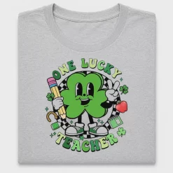 One Lucky Teacher Shamrock DTF Transfer