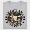 Can't Be Tamed Cow Skull DTF Transfer