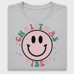 Christmas Smiley Face DTF Transfer