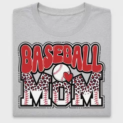 Baseball Mom Leopard Print DTF Transfer