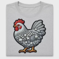 Sparkly Chicken Rhinestone DTF Transfer