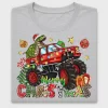 Christmas Monster Truck DTF Transfer