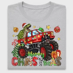 Christmas Monster Truck DTF Transfer
