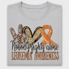 Nobody Fights Alone Leukemia Awareness DTF Transfer