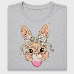 Easter Bunny with Bow DTF Transfer