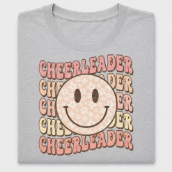 Retro Cheerleader Smiley DTF Transfer