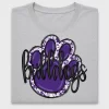 Bulldog Paw Purple Mascot DTF Transfer