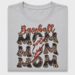 Retro Baseball Mom Cheetah DTF Transfer