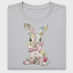 Vintage Patchwork Easter Bunny DTF Transfer