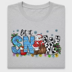 Let It Snow Christmas DTF Transfer