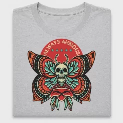 Retro Skull Butterfly DTF Transfer