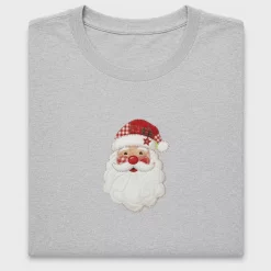 Patchwork Santa DTF Transfer