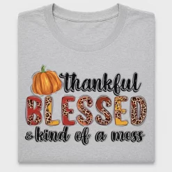 Thankful Blessed Leopard DTF Transfer