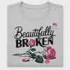 Beautifully Broken Rose DTF Transfer
