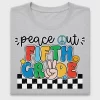 Groovy Peace Out Fifth Grade DTF Transfer