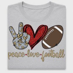 Peace Love Football DTF Transfer