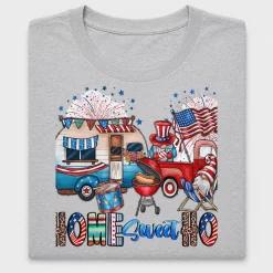Home Sweet Home Patriotic DTF Transfer