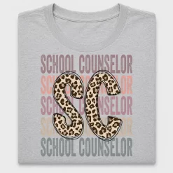 School Counselor Leopard DTF Transfer