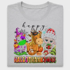 Hallothanksmas Farm Animals DTF Transfer