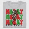 Retro Merry Christmas Leopard DTF Transfer