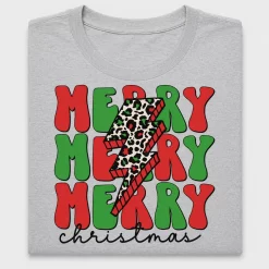 Retro Merry Christmas Leopard DTF Transfer