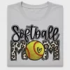 Softball Mom Leopard DTF Transfer
