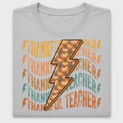 Thankful Teacher Lightning Bolt DTF Transfer