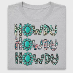 Howdy Turquoise Paw DTF Transfer