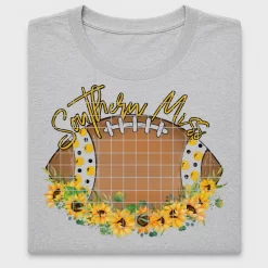 Sunflower Football Grid DTF Transfer