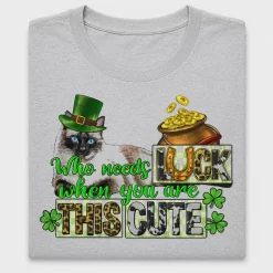 St. Patrick's Day Cat DTF Transfer