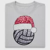 Santa Hat Volleyball DTF Transfer
