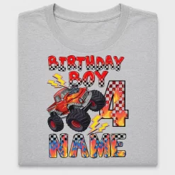 Monster Truck Birthday Boy DTF Transfer