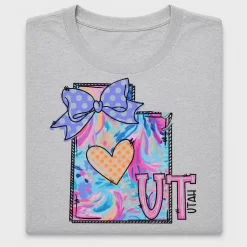 I Love Utah Floral DTF Transfer