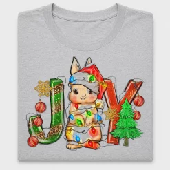 Christmas Joy Rabbit DTF Transfer