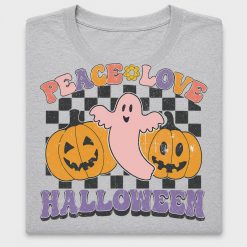 Retro Peace Love Halloween DTF Transfer