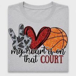 Peace Love Basketball DTF Transfer