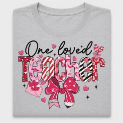 One Loved Teacher Valentine DTF Transfer