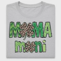 Mama Leopard Shamrock DTF Transfer