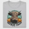 Howdy Farmgirl Highland Cow DTF Transfer