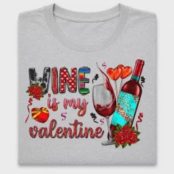 Wine Valentine DTF Transfer