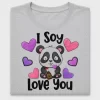 Cute Panda I Soy Love You DTF Transfer