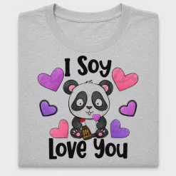Cute Panda I Soy Love You DTF Transfer