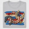 Patriotic Horseshoe DTF Transfer