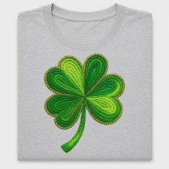 Embroidered Shamrock Clover DTF Transfer