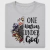 Patriotic Sunflower One Nation Under God DTF Transfer