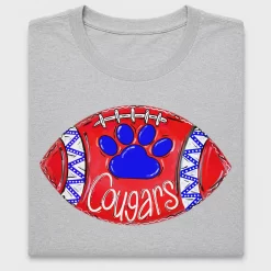 Cougars Football Paw DTF Transfer